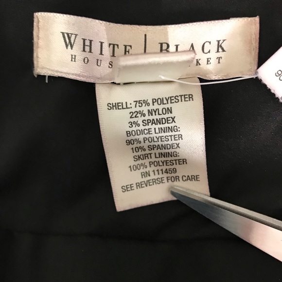 NWT White House Black Market Black Halter Dress 8 - Picture 5 of 8